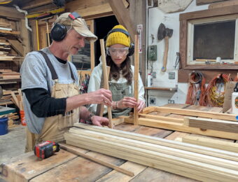 woodworking instructor sharing knowledge